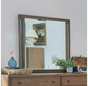 Verona Medium Brown Oak Rectangular Dresser Mirror