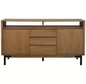 Millwork Rustic Umber and Black 2 Door Sideboard