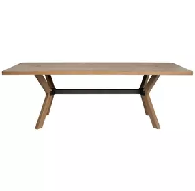 Millwork Rustic Umber and Black Rectangular Dining Room Set