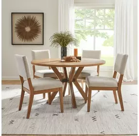 Millwork Rustic Umber 54" Round Dining Table