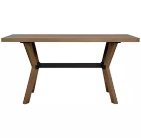 Millwork Rustic Umber and Black Dining Room Set