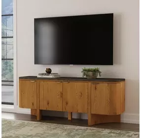 Eclipse Brown and Blue 76" TV Stand