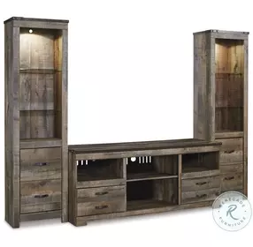 Trinell Brown 3 Piece Entertainment Center