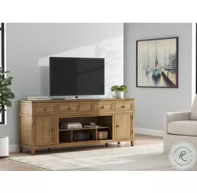 Sharlance Light Brown 81" TV Stand