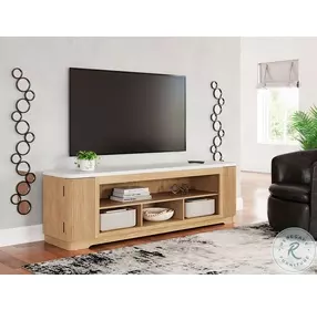 Camdill Light Brown 80" TV Stand