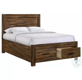 Wren Chestnut Platform Storage Bedroom Set