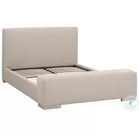 Warren LiveSmart Gellar Jute Performance Fabric Queen Upholstered Platform Bed