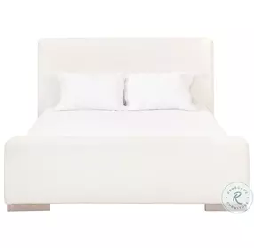 Warren LiveSmart Boucle Snow Performance Fabric Queen Panel Bed