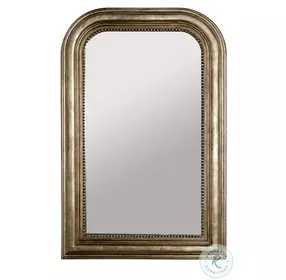 Waverly Silver Leaf Hand Carved Top Rectangular Mirror