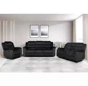 Willow Black Glider Recliner