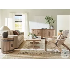 Vineyard Row Sonoma And Honed Gray Marble Rectangle Cocktail Table