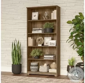 Cabot Reclaimed Pine Tall 5 Shelf Bookcase
