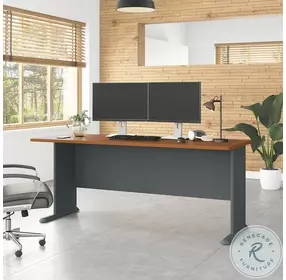 Series A Natural Cherry 72" Desk