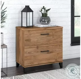 Somerset Fresh Walnut 2 Drawer Lateral File Cabinet