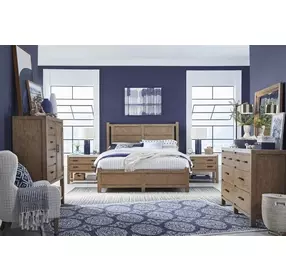Plum Creek Sierra Brown California King Panel Bed