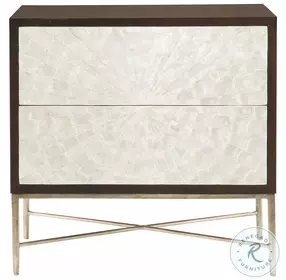 Adagio Espresso Natural And Bronze Nightstand
