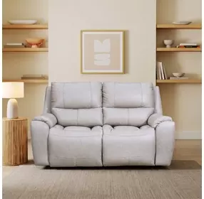 Westchester Platinum 67" Double Power Reclining Loveseat with Power Headrest and USB Charging