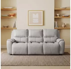 Westchester Platinum 92" Double Power Reclining Sofa with Power Headrest and USB Charging