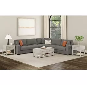 Clare Almond Rectangular End Table