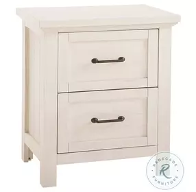 Westfield Brushed White 2 Drawer Nightstand