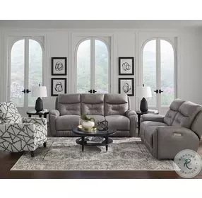 Point Break Telluride Mushroom Triple Power Reclining Sofa with Power Headrest