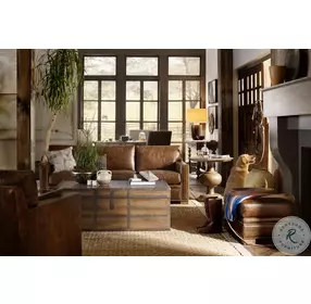 Mason Saddle Brown And Anthracite Black End Table