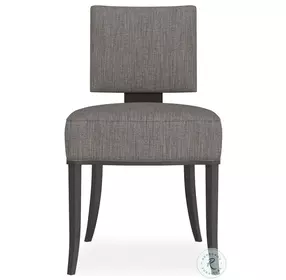 Reserved Seating Charcoal And Seal Skin Side Chair
