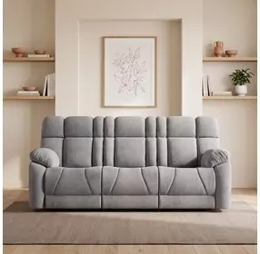Wild Card Bahari Platinum 92" Reclining Sofa