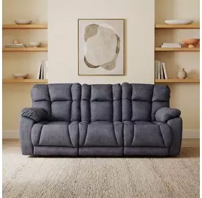 Wild Card Charcoal 92" Zero Gravity Power Reclining Sofa with Power Headrest and USB Charging