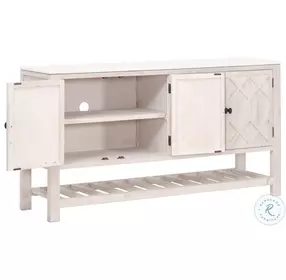 Willow White Wash Pine And Quartz Media Sideboard