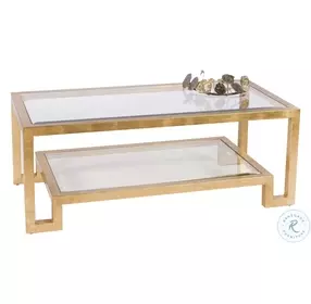 Winston Gold Leaf 2 Tier Coffee Table