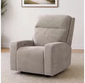 Traxton Jasper Taupe Zero Gravity Triple Power Recliner with USB Charging