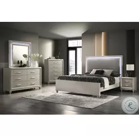 Lumina High Gloss Gray 2 Drawer Chest