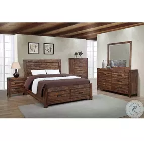 Wren Chestnut 6 Drawer Dresser With Mirror