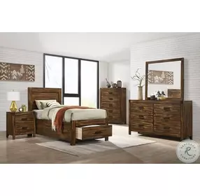 Wren Chestnut Twin Platform Storage Bed