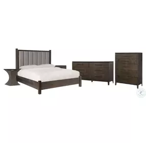 Thatcher Aventura Grey And Smoky Arabica Queen Short Poster Bed
