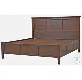 Westlake Cherry Brown Mansion Storage Bedroom Set