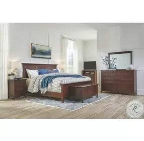 Westlake Cherry Brown Blanket Trunk