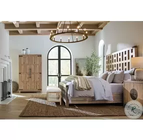 Vineyard Row Beige Bed Bench