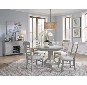 Harborwick Harbor Gray 66" Extendable Oval Dining Table