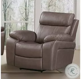 Thorne Stokes Toffee Performance Fabric Glider Recliner