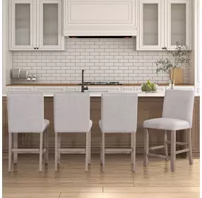 Taylor Gray Upholstered Counter Height Chair Set of 2
