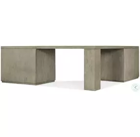 Blue Ridge Soft Smoked Gray Corner Desk with Lateral File and Open Desk Cabinet