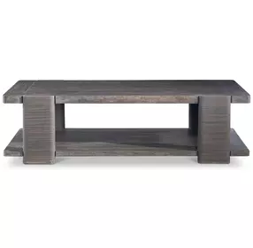 Andros Smoked Truffle and Oxford Brown Outdoor Rectangular Occasional Table Set