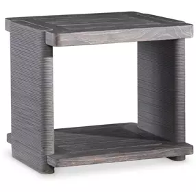 Andros Smoked Truffle and Oxford Brown Outdoor Square Side Table