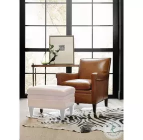 Jilian Warm Caramel Leather Club Chair