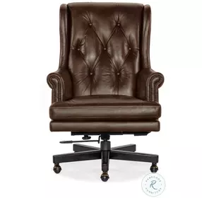 Beaufort Brown Leather Tilt Swivel Executive Chair