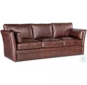 Woodstock Truffle Leather Living Room Set