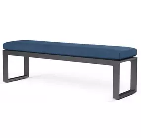 Redondo Spectrum Indigo Upholstered Outdoor Dining Bench