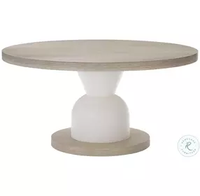 Solaria Dune And Faux Stone Fossil Round Dining Room Set